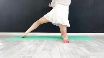 Stretching in a Dress #9