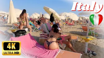 ITALY Beach Walk 4K????Bibione - Coastal Walking | Italian Bikini Beach Fashion 4K60