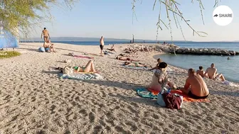 CROATIA 4K Beach Walk at Sunset♥️♥️Croatian Bikini - Beach Fashion | Split Coast Walking 4K60 #8