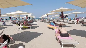 Beach Walk ITALY [4K]♥️♥️Italian afternoon on the coast | Walking with Bikini Beach Walk 4K60 #2