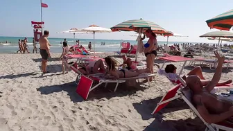 BEACH BIKINI 4K | Italy, Riccione near Rimini, Italian Paradise with Bikini Beach Walk 4K60 #5