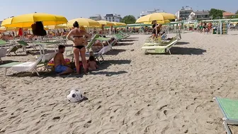 BEACH BIKINI 4K | Italy, Riccione near Rimini, Italian Paradise with Bikini Beach Walk 4K60 #8