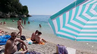 CROATIA 4K Beach Bikini♥️♥️RIJEKA on the Istrian Peninsula, Walking with Bikini Beach Walk 4K60 #8