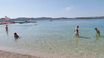 BIKINI BEACH 4K | The Best Beach in CROATIA, Biograd na Moru with Bikini Beach Walk #8