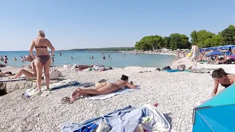 BIKINI BEACH 4K | Croatia, Fazana a town near Pula in Istria | Summer Day with Bikini Beach Walk #5