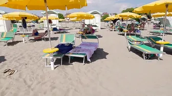 BIKINI BEACH 4K♥️♥️Italy, GRADO, Island of the Sun, Lovely Resort near Venice with Bikini Beach Walk #10