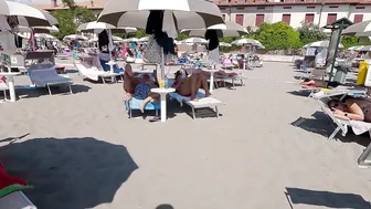 BIKINI BEACH 4K♥️♥️Italy, GRADO, Island of the Sun, Lovely Resort near Venice with Bikini Beach Walk #3