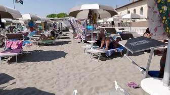 BIKINI BEACH 4K♥️♥️Italy, GRADO, Island of the Sun, Lovely Resort near Venice with Bikini Beach Walk #4