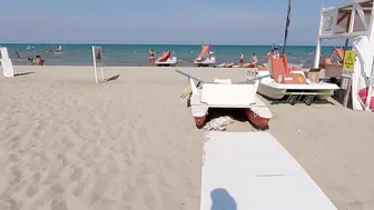 ITALY♥️♥️4K Beach Walk♥️♥️RIMINI, a famous European Tourist Resort with Bikini Beach Walk #10