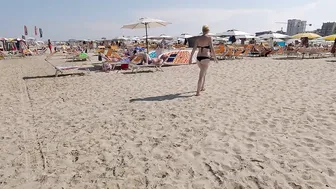 ITALY♥️♥️4K Beach Walk♥️♥️RIMINI, a famous European Tourist Resort with Bikini Beach Walk #8