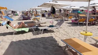 ITALY♥️♥️4K Beach Walk♥️♥️RIMINI, a famous European Tourist Resort with Bikini Beach Walk #9