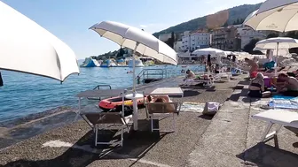 CROATIA Beach Walk, OPATIJA the Queen of the Adriatic Sea, 4K Walking Tour with Bikini Beach Walk #10