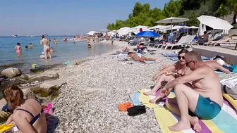 Beach Walk CROATIA, ROVINJ, Town in Istria with an Italian Flair, 4K Walking with Bikini Beach Walk #2