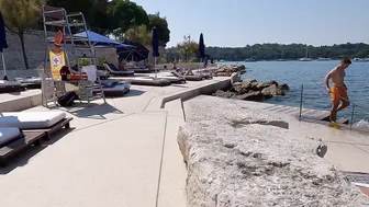 Beach Walk CROATIA, ROVINJ, Town in Istria with an Italian Flair, 4K Walking with Bikini Beach Walk #8