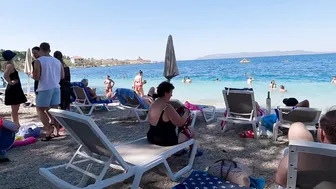 CROATIA Beach Walk, MAKARSKA, the Gem of the Riviera 4K Walking Tour with Bikini Beach Walk #3