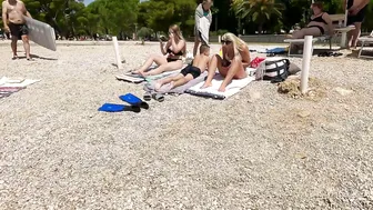 Croatia Beach Walk, Crikvenica 4K Walking Tour with Bikini Beach Walk #6