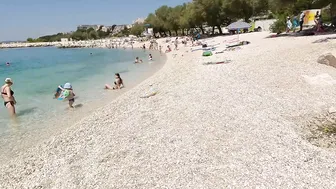 4K Croatia Beach Walk, Split Walking Tour Sunny Paradise Znjan City Beach with Bikini Beach Walk #6