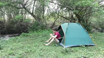 Full video: Young Girl Solo Camping - Tent Relaxation Sounds Of Nature - ASMR #6