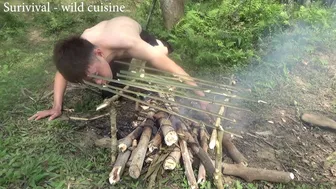 OFF GRID LIVING | catch fish, grill and eat by the stream | solo bushcraft EP1