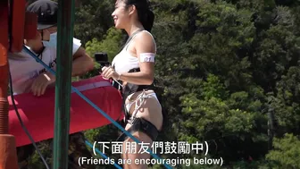 穿比基尼高空彈跳♥️♥️Bikini Bungee Jumping #6