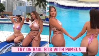 TRY ON HAUL BTS WITH PAMELA