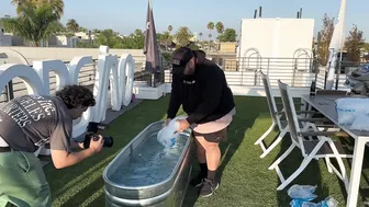 PHOTOSHOOT WITH CRISTIANA LOVE AND TAKING AN ICE BATH #9