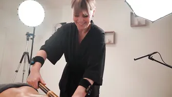 BAMBOO STICKS AND RED HAIR - DEEP BACK AND LUMBAR ASMR MASSAGE FOR ALENA #8