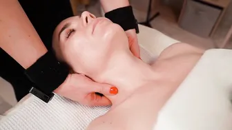 RELAXING ASMR FACIAL, NECK AND SHOULDER MASSAGE WITH HOT STONES BY PRETTY OLGA #4