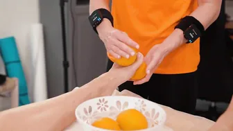 ASMR FULL BODY MASSAGE WITH HOT ORANGES - JUICY FRUIT ENERGY FOR A YOUTHFUL BODY #3