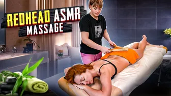 ASMR MASSAGE FOR REDHEAD ALENA - NO TALKING ASMR FULL BODY MASSAGE