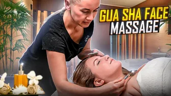 ГУА ША АСМР МАССАЖ ЛИЦА ДЕВУШКЕ - GUA SHA FACIAL ASMR MASSAGE