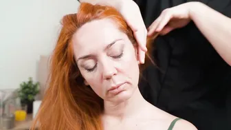 ASMR МАССАЖ ГОЛОВЫ И ПЛЕЧ РЫЖЕЙ ДЕВУШКЕ - REDHEAD ASMR MASSAGE #8