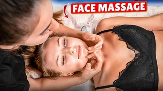 МАССАЖ ЛИЦА КРАСИВОЙ ДЕВУШКЕ - FACE ASMR MASSAGE