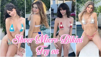 Sheer Micro Bikini Try On with Bronwin!