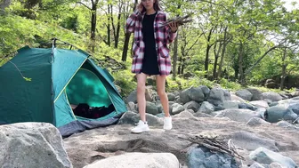 SOLO ASMR CAMPING ♥️♥️ LONELY YOUNG GIRL♥️♥️ WATERFALL AND HEALING SOUNDS OF NATURE♥️♥️ #6