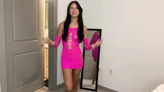 SEE-THROUGH Dress TRY ON with Mirror View! (4K) | Alyssa Fox TryOn №2 #10