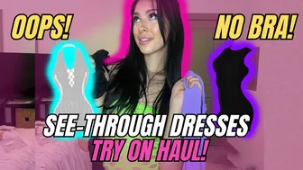 4K SEE-THROUGH Dresses TRY ON with Mirror View! | Alyssa Fox TryOn №2