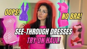 4K SEE-THROUGH Dresses TRY ON with Mirror View! | Alyssa Fox TryOn №5