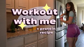 VLOG | Workout + Easy Protein Smoothie Recipe