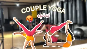 copying EXTREME couple yoga poses! ???? | Zarias