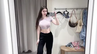 Transparent Clothes with Laurel | See-Through Try On Haul At The Mall [4K] #9