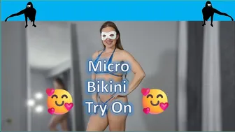 4K MICRO BIKINI | With Mirror View!! The Masked Model