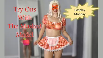 Spicy Cosplay Lingerie Costume ???? MIRROR VIEW ????TRY ON | MASKED MODEL