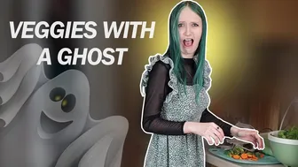 Cleaning with my Friend Ghost! True vegetable lovers! #1