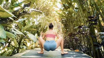 Yoga Flow in Jungle at KusFarm Bali Retreat, Cha Wilde Music "Free Fall into Darkness" #7