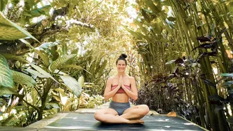 Yoga Flow in Jungle at KusFarm Bali Retreat, Cha Wilde Music "Free Fall into Darkness" #9