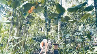 Yoga Flow in the Jungle at KusFarm Bali Retreat to Cha Wilde Music "Long Road Home" #7