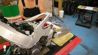 CBR400 P11 - Swingarm refit #8