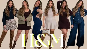 AMZINGGGG Fall Finds at H&M | Realistic Try On Haul | Midsize & Curvy Pear Shape | Size 8-10