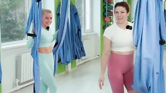 COACH EVGENIA'S BEGINNER TUTORIAL WITH OKSANA IN GYM HAMMOCKS #9